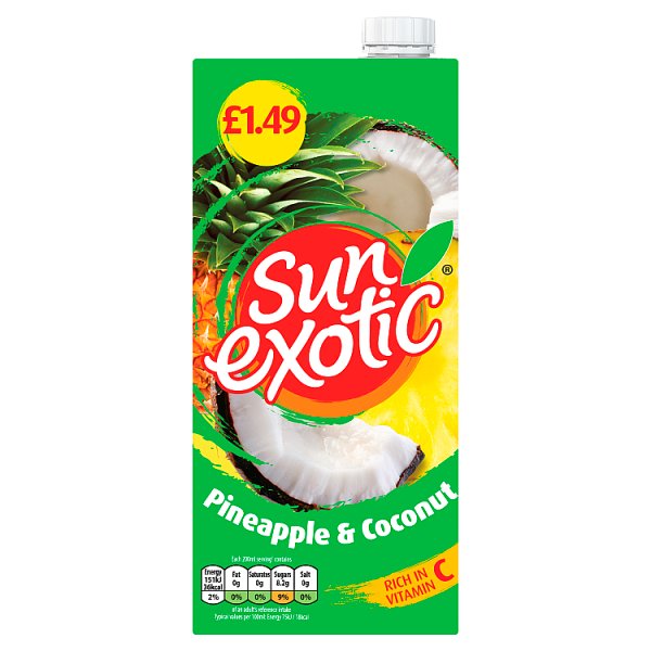 Sun Exotic Pineapple & Coconut 1 litre (12 x 1ltr)