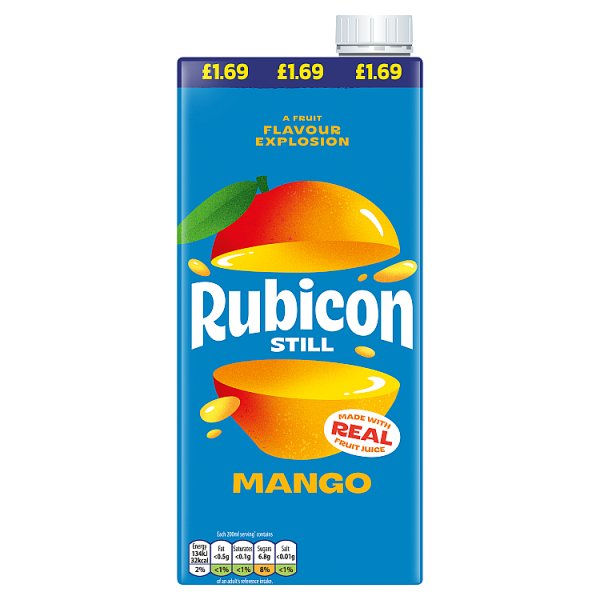Rubicon Still Mango Juice Drink 1 Litre (12 x 1ltr)