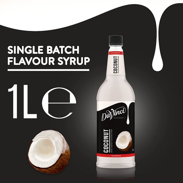 DaVinci Gourmet Classic Coconut Single Batch Flavoured Syrup 1L (6 x 1ltr)