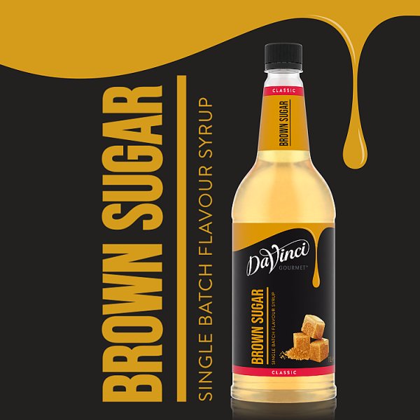 DaVinci Gourmet Classic Brown Sugar Single Batch Flavour Syrup 1L (1 x 1ltr)