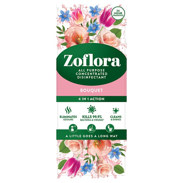 Zoflora 4 in 1 Action  All Purpose Concentrated Disinfectant Bouquet 500ml (1 x 500ml)