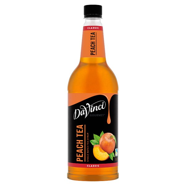 DaVinci Gourmet Classic Peach Single Batch Tea Syrup 1L (1 x 1ltr)