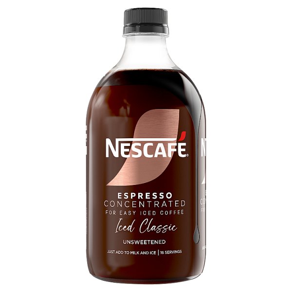 Nescafe Iced Coffee Espresso Concentrated Unsweetened 500ml (6 x 500ml)