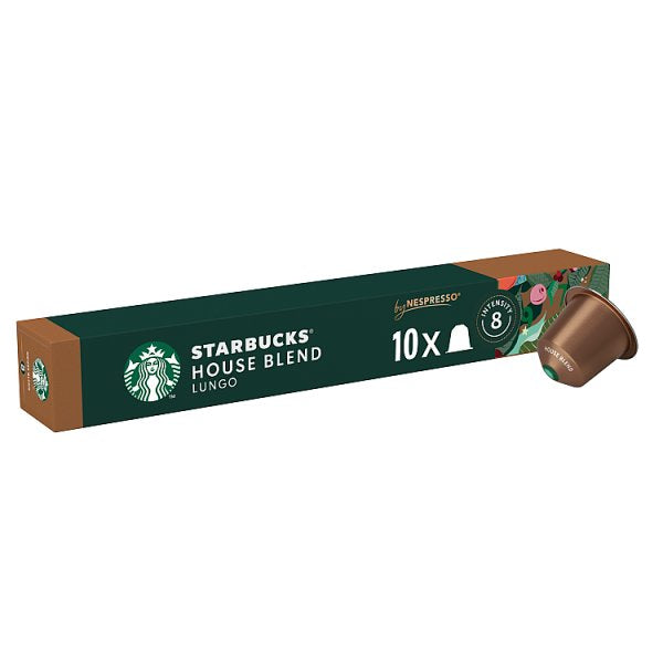 STARBUCKS House Blend by NESPRESSO, Medium Roast, 57g box of 10 (12 x 10pk)