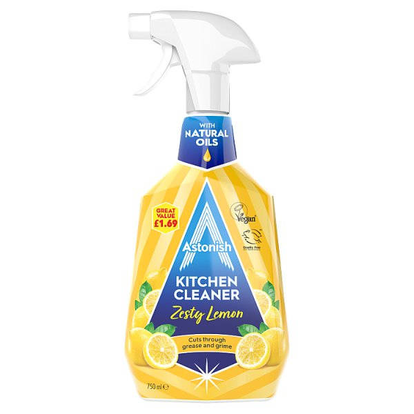 Astonish Zesty Lemon Kitchen Cleaner 750ml (6 x 750ml)