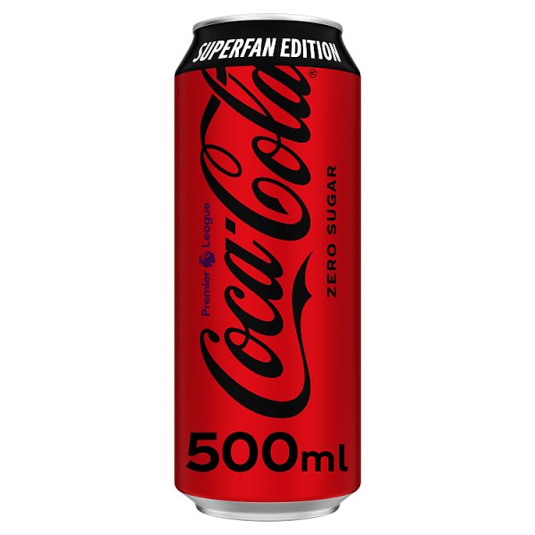 Coca-Cola Zero Sugar 500ml Superfan Can (12 x 500ml)