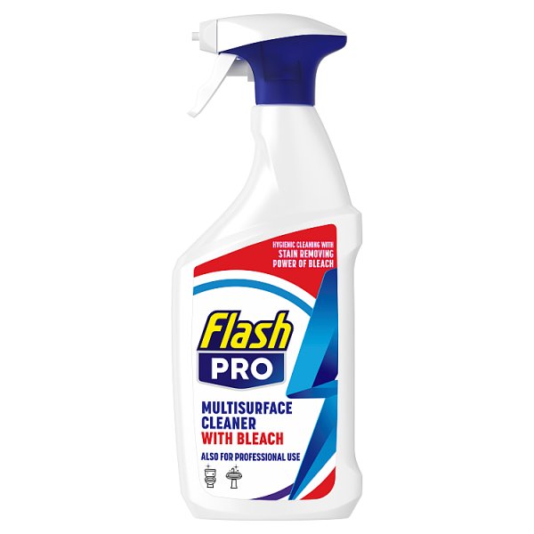 Flash Professional Multi-Purpose Cleaner Spray With Bleach 800ML (10 x 800ml)