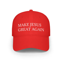 Make Jesus Great Again Low Profile Baseball Cap - Faith-Inspired Fashion - Honesty Sales