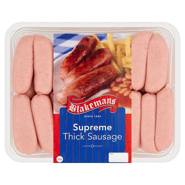 Blakemans Supreme Thick Sausage 2kg (1 x 2kg)