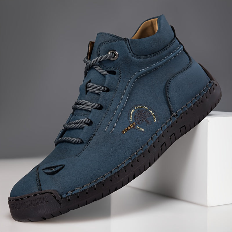 Men’s Oxford & Derby Hiking Shoes – Non-Slip Lace-Up Ankle Boots, Casual & Classic Style Image principale du produit