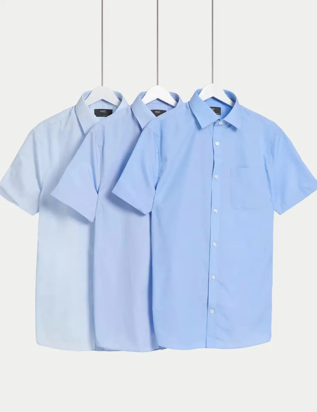 3pk Regular Fit Easy Iron Short Sleeve Shirts Honesty Sales