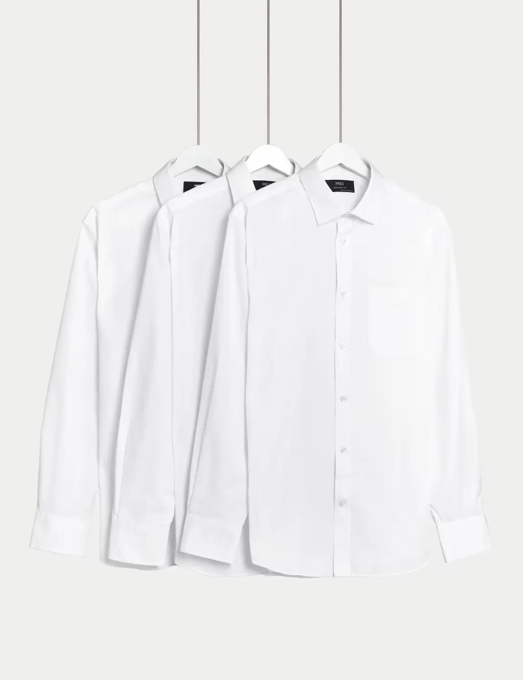 3pk Regular Fit Easy Iron Long Sleeve Shirts - Honesty Sales