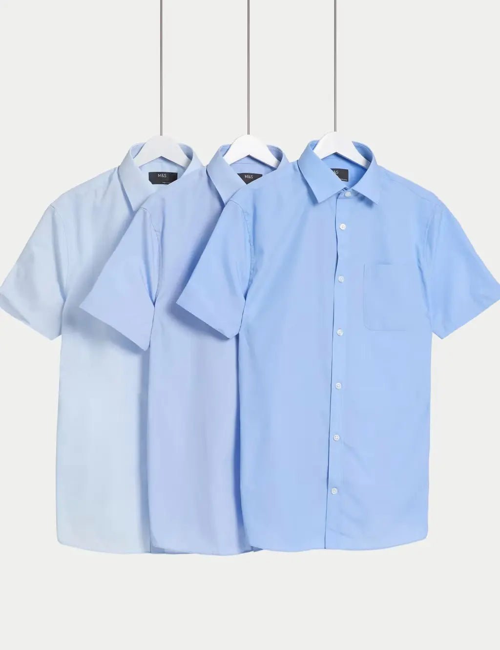 3pk Regular Fit Easy Iron Short Sleeve Shirts - Honesty Sales