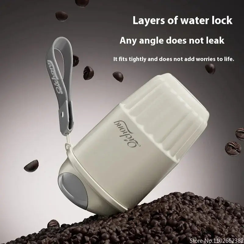 410ml Ceramic Lined Thermos Coffee Cup – Double Wall Stainless Steel Vacuum Insulated Thermal Mug Tumbler Gift  Honesty Sales U.K Main image