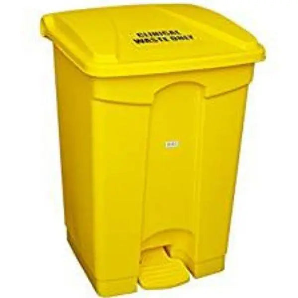 45L Step-on Container/Bin Yellow - Honesty Sales