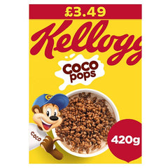 Kellogg's Coco Pops Breakfast Cereal 6 x 420g (Case of 6) - Honesty Sales