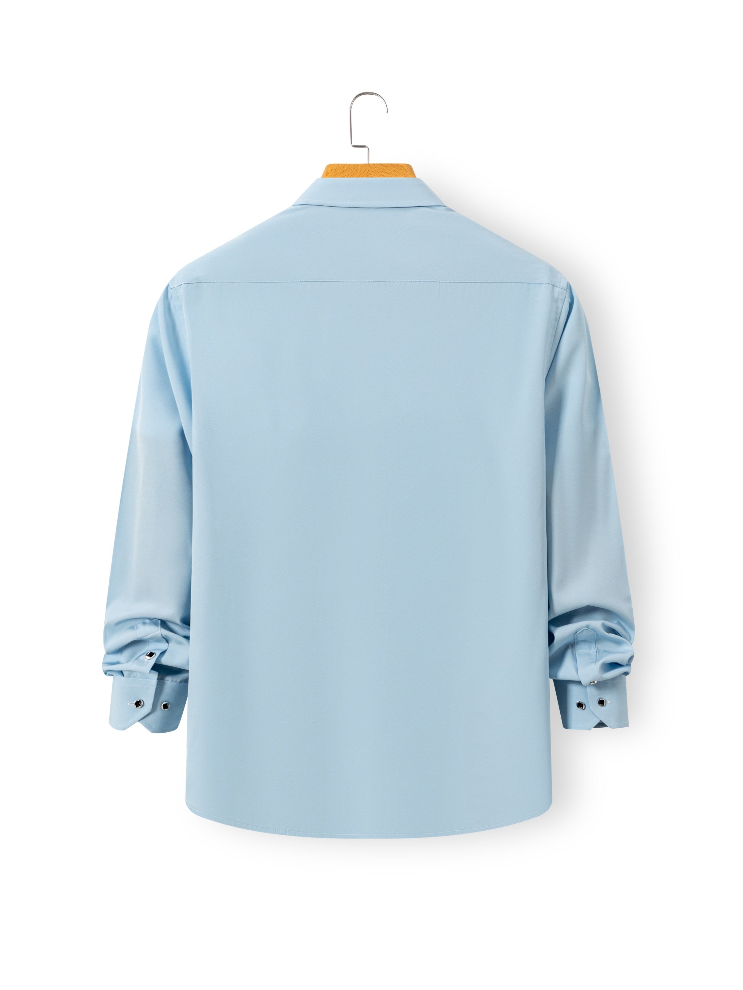 5-Pack Men’s Long Sleeve Dress Shirts – Solid Colors, Button-Down, Wrinkle-Resistant, All-Season Wear