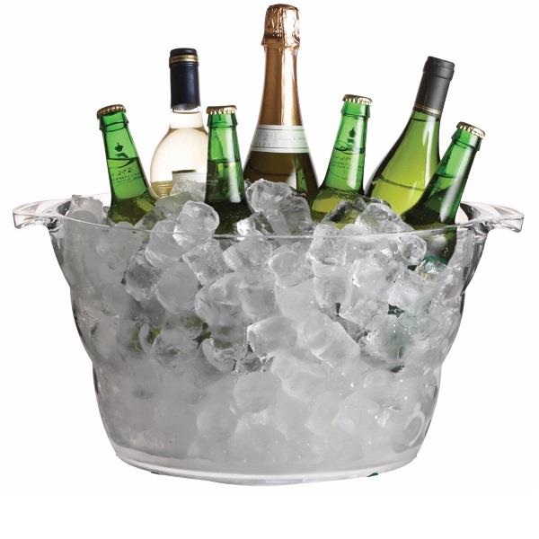 Clear Acrylic Large Oval Drinks Pail / Cooler Hauptbild