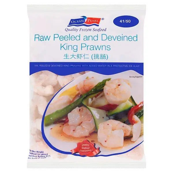 Ocean Pearl 41/50 Raw Peeled and Deveined King Prawns 800g - Honesty Sales