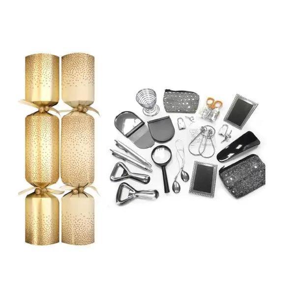 50 x 13.5" Deluxe Gold Glitter Catering Cracker - Honesty Sales