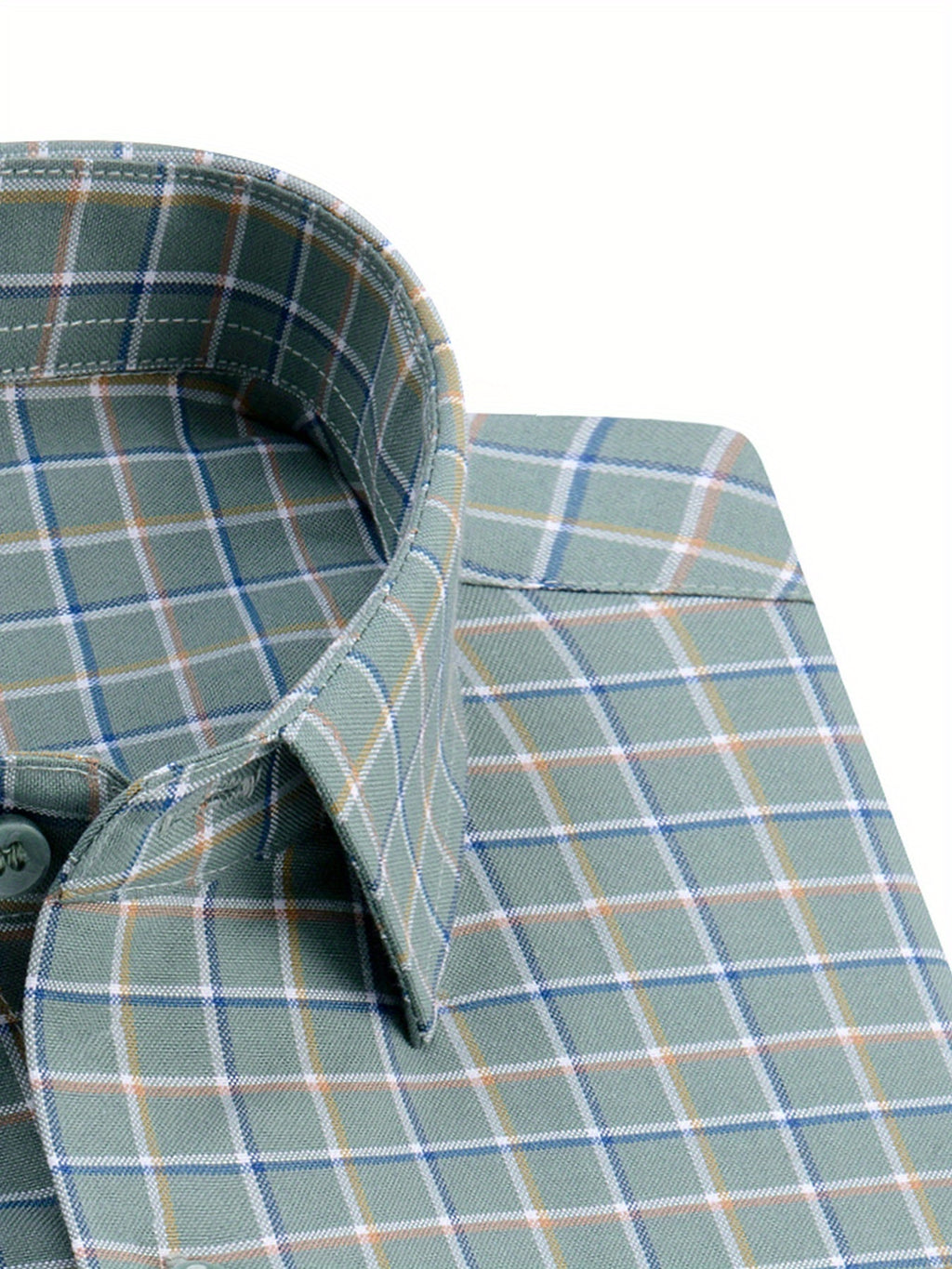 Men’s Summer Plaid Long Sleeve Shirt – Trendy, Breathable, Comfortable Casual Wear