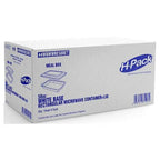 58oz WHITE BASE RECT MICROWAVE CONTAINER + LIDS - Honesty Sales