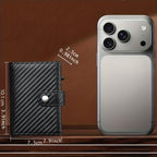 HUMERPAUL Men’s RFID Blocking Leather Passport Holder & Wallet – Slim Travel Organizer with Credit Card & Vaccine ID Pockets (Coffee/Brown, Full-Grain Cowhide)