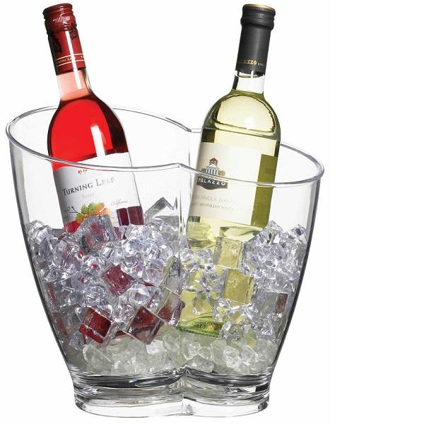 Clear Acrylic Double Sided Drinks Pail / Cooler Hauptbild
