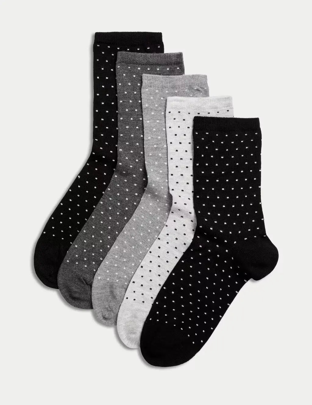 5pk Seamless Toes Ankle High Socks - Honesty Sales