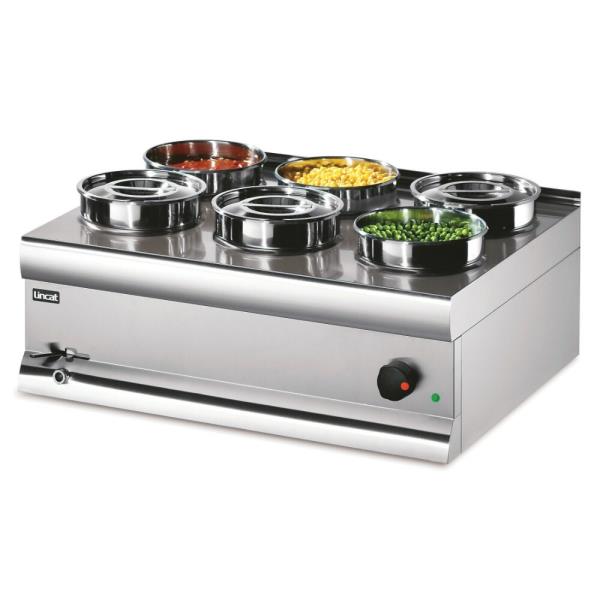 BS7W-Lincat Silverlink 600 Electric Counter-top Bain Marie-Wet Heat-6 Round Pots-Base-W750mm-2.0kW Hauptbild