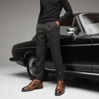 Men’s Vintage British Brogue Shoes – Distressed Leather, Classic Casual & Business Wear