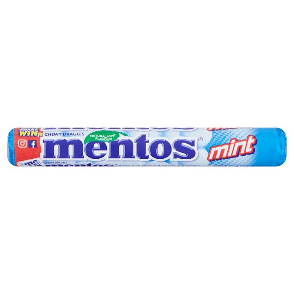Mentos Mint Chewy Dragees 38g (40 x 38g)