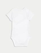 7pk Pure Cotton Short Sleeve Bodysuits (5lbs-3 Yrs) Honesty Sales