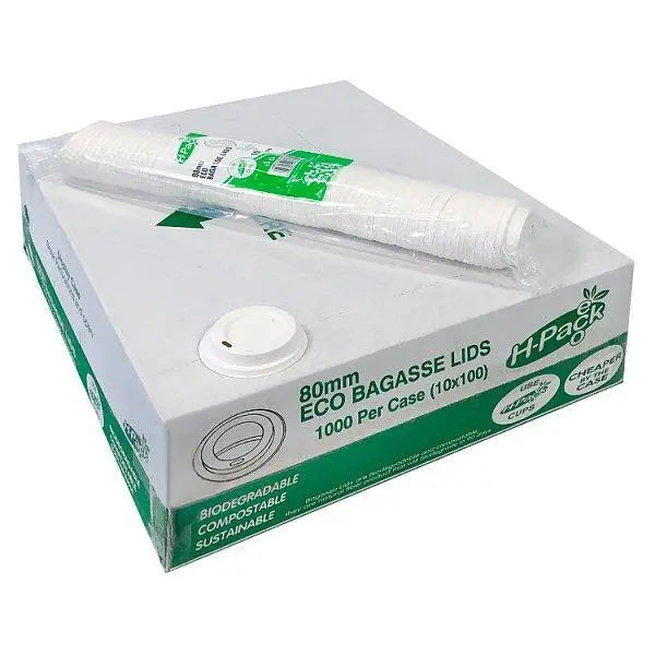 80mm Eco Bagasse Lid - Honesty Sales