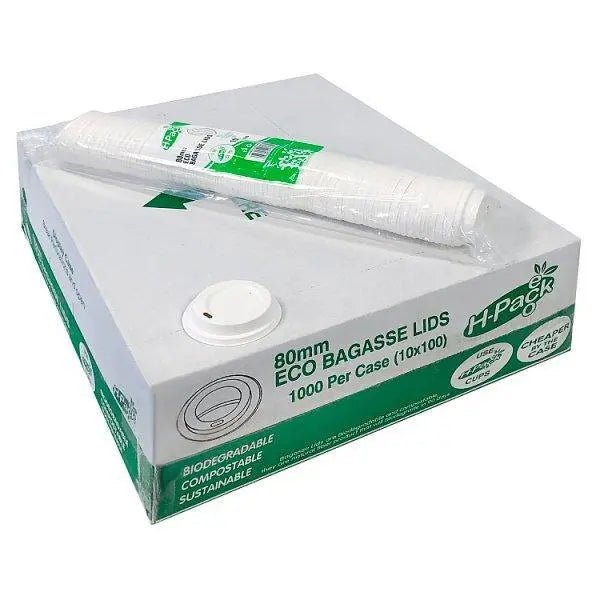 80mm Eco Bagasse Lid - Honesty Sales