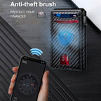 A Sleek Bifold Pop-Up Wallet, Ultra-Thin Leather Slot for Credit Cards, Designed for Business And Tactical Use.