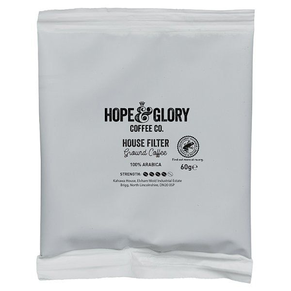 Hope & Glory Coffee Co. House Filter Sachets Ground Coffee 20 x 60g (1 x 20x60g)