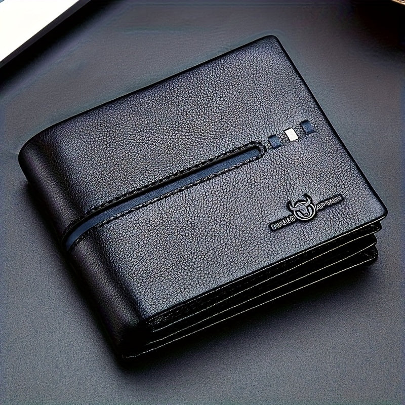 Men’s Heavy-Duty Genuine Leather Wallet – Thick Cash & Card Holder, Personalizable, Everyday Use Hauptbild