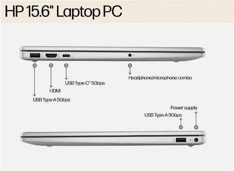 HP Notebook 15-fd0051na Core i3-N305 15.6" 8GB Ram 256GB - A2SA9EA - Honesty Sales U.K