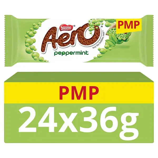 Aero Bubbly Peppermint Chocolate Bar 36g (Case of 24) - Honesty Sales Hauptbild