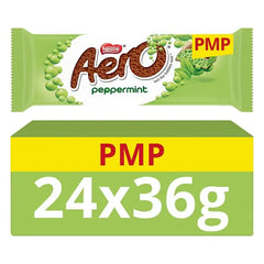 Aero Bubbly Peppermint Chocolate Bar 36g (Case of 24) - Honesty Sales