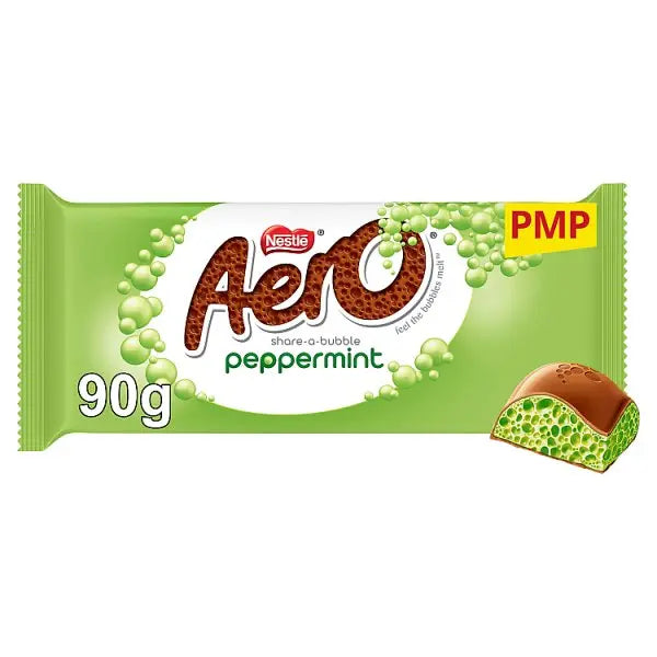 Aero Peppermint Chocolate Sharing Bar 90g (Case of 15)  Honesty Sales U.K