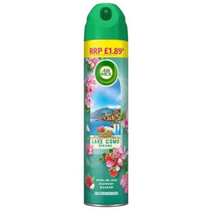 Air Wick Lake Como Dreams Aerosol 300ml Lasts up to 1 hour Air Freshener (Case of 6) - Honesty Sales U.K