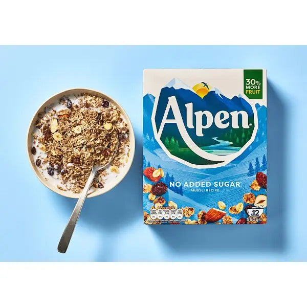 Alpen No Added Sugar Muesli 550g (Case of 6) - Honesty Sales