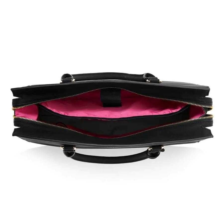Aricia Black Vegan Laptop Bag - Honesty Sales U.K