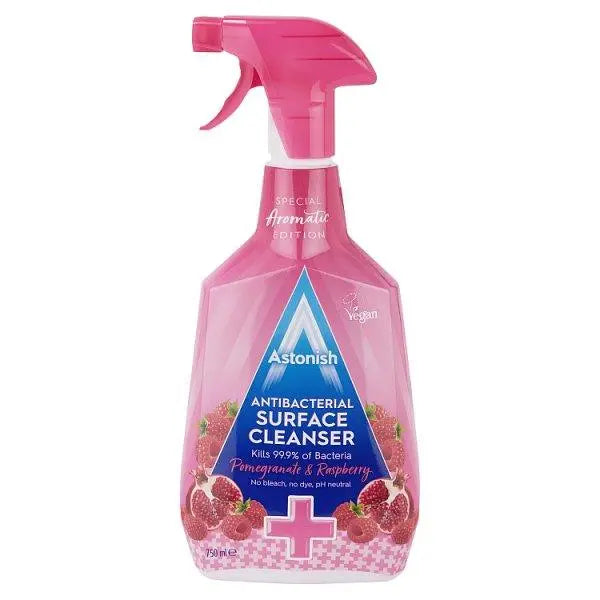 Astonish Antibacterial Surface Cleanser Pomegranate & Raspberry 750ml (Case of 6) - Honesty Sales Main image