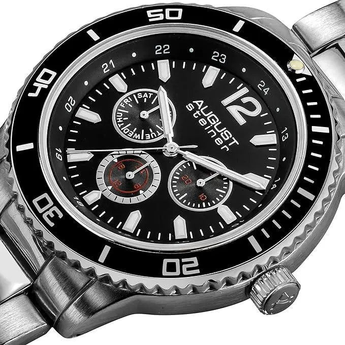 August Steiner Mens Mercury Quartz Multifunction Divers Bracelet Watch Secondary image