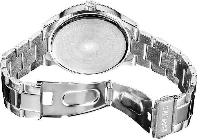 August Steiner Mens Mercury Quartz Multifunction Divers Bracelet Watch - Honesty Sales
