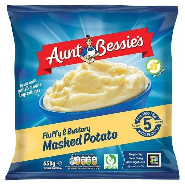 Aunt Bessie's Fluffy & Buttery Mashed Potato 650g - Honesty Sales Image principale du produit