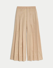 Autograph Pleat Front Super Wide Leg Trousers - Honesty Sales